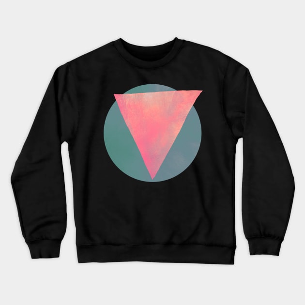 Pink Triangle Crewneck Sweatshirt by inSomeBetween